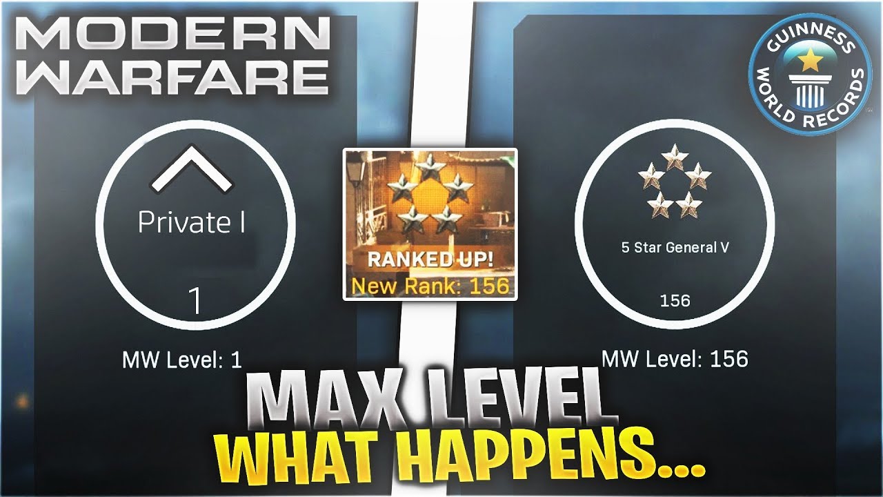 Modern Warfare Max Rank Unlocked 1 Player Shows How To Level Up Fastest And Rank Up Cod Mw Ps4 Youtube