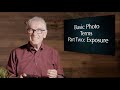 What are Photographers Saying? Part Two - Exposure Settings