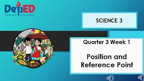 science 3  Q3W1 Position and Reference Point
