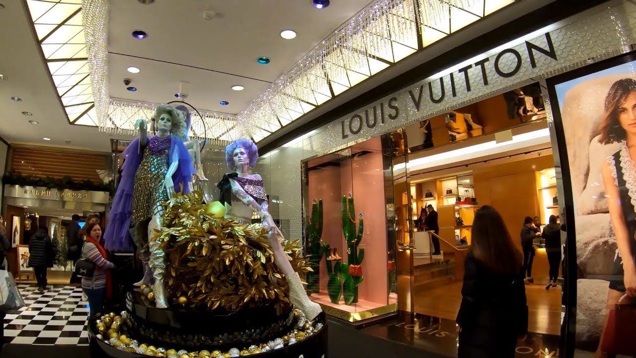 Lingerie Display in Bloomingdale's Department Store Interior, NYC