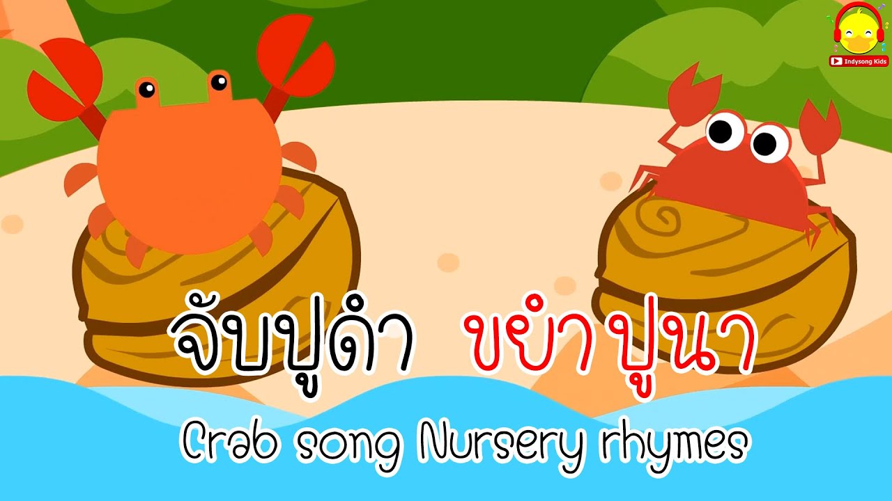 เพลงจับปูดำ ขยำปูนา Crab song เพลงเด็กน้อย Nursery rhymes