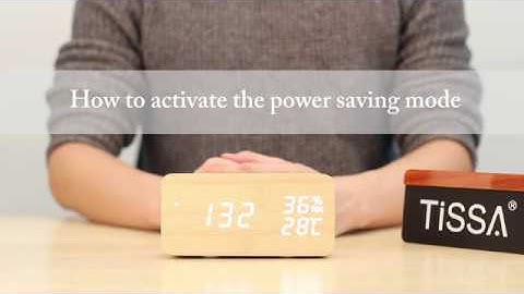 TISSA Wooden Alarm Clock NT34 with Temperature and Humidity-Power Saving Mode