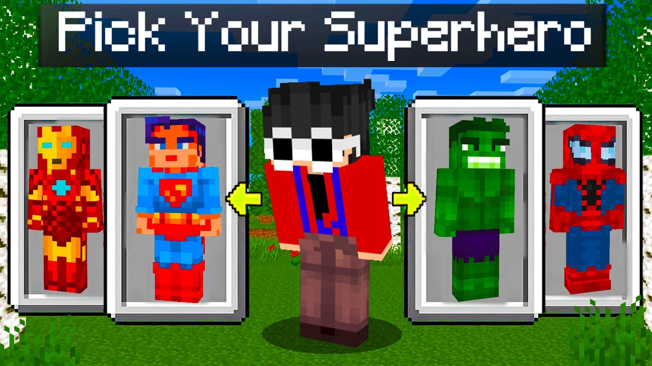 Minecraft, But You Choose Your SUPERHERO…
