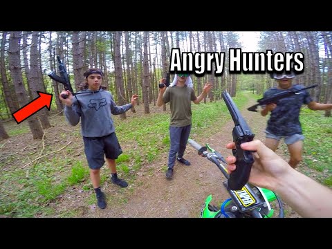 Angry Hunters Vs Dirt Bike