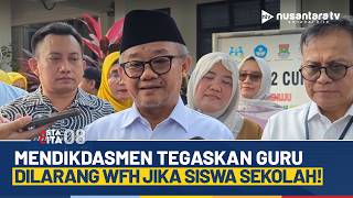 Mendikdasmen Abdul Muti Pantau Tka Di Smpn 2 Curug Guru Tetap Masuk Meski Wfh  Asta Cita 08