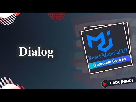 Dialog in Material UI  |  React Material UI Course