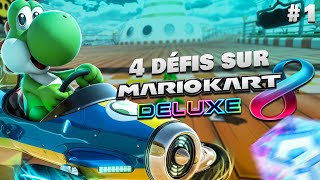 4 défis en une vidéo sur Mario Kart 8 Deluxe #1 (c'était trop dur)