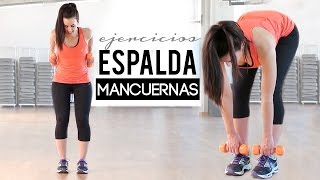 Rutina de ejercicios para la espalda con mancuernas