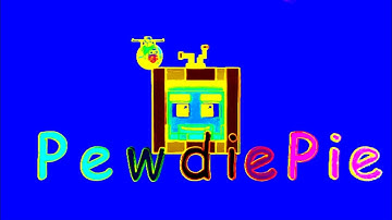 PEWDIEPIE Minecraft Intro Inversion Effect With Colorful Overlay Transition Designs