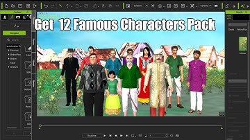 Characters for Moral stories | Characters for i clone 7 animation stories with tutorial in Hindi
