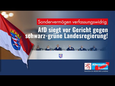 AfD siegt vor Gericht gegen schwarz-grüne Landesregierung!