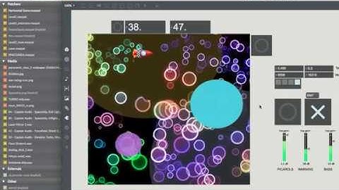 Relaxing VideoGame Created with Max/msp