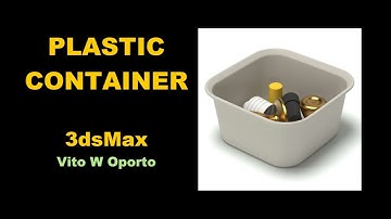 3dsMax Plastic Container Model