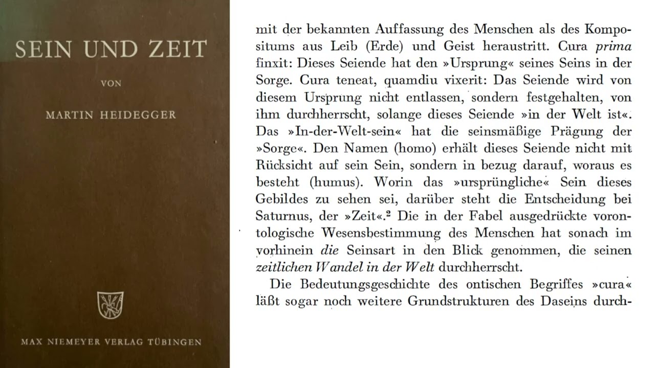 Heidegger | SEIN UND ZEIT | I. Abschnitt: Kapitel 6 | § 42