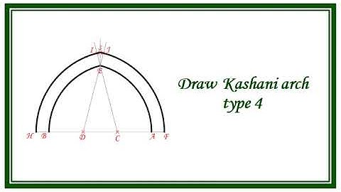 Draw Islamic arches / Kashani arch type 4