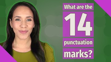 What are the 14 punctuation marks?