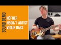 Hfner h5001 artist violin bass  sound demo no talking