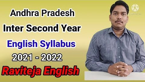 AP Inter Second Year English Syllabus | 2021 - 2022 | Andhra Pradesh Intermediate 2nd Year English