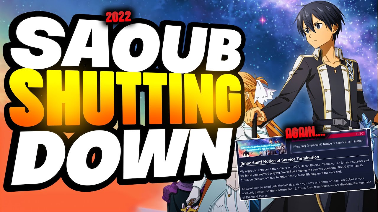 Sword Art Online: Unleash Blading will shut down from January 2023