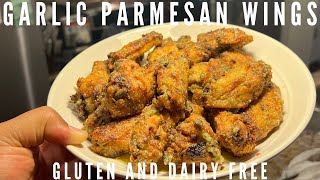 Garlic Parmesan Wings | Air Fryer | Gluten Free | Dairy Free