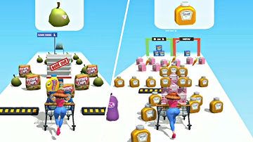 Supermarket Rush 👸🛒🍈 - All Levels Gameplay Trailer Android iOS New Game Supermarket Rush Part 1