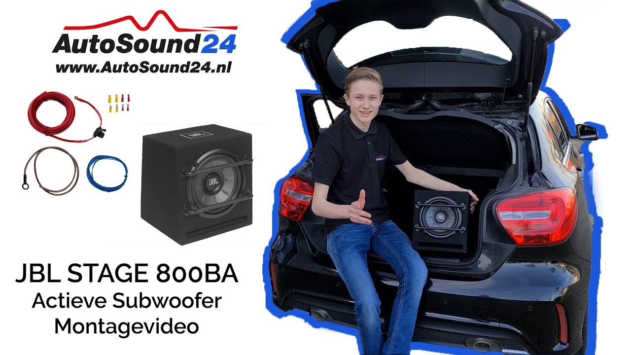 incident doe alstublieft niet Overstijgen JBL Stage 800BA Actieve Subwoofer Installeren | Mercedes Benz A- Klasse  W176 | AutoSound24 - YouTube