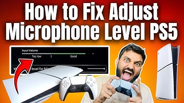 How to Fix Adjust Microphone Level PS5 ⚡#ps5