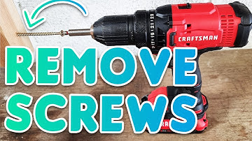 How To Remove Screws With A Craftsman Drill