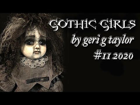 Gothic Porcelain Doll /'Theodora/' Creepy