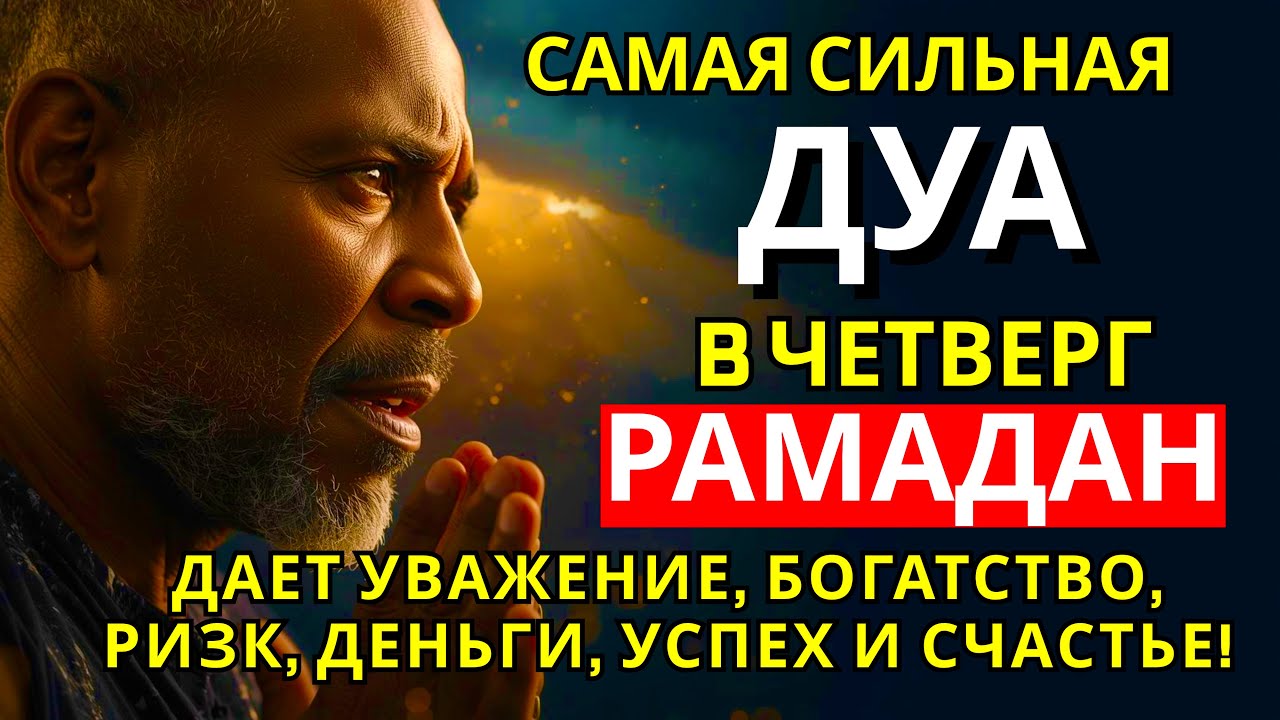 САМАЯ СИЛЬНАЯ Дуа в четверг РАМАДАНА!, ДАЕТ УВАЖЕНИЕ, БОГАТСТВО, РИЗК, ДЕНЬГИ, УСПЕХ И СЧАСТЬЕ!