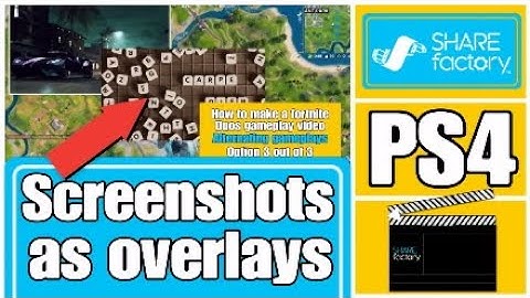 How to use Screenshots as Overlays on Sharefactory PS4 2020 (PC or Laptop and USB Stick needed)