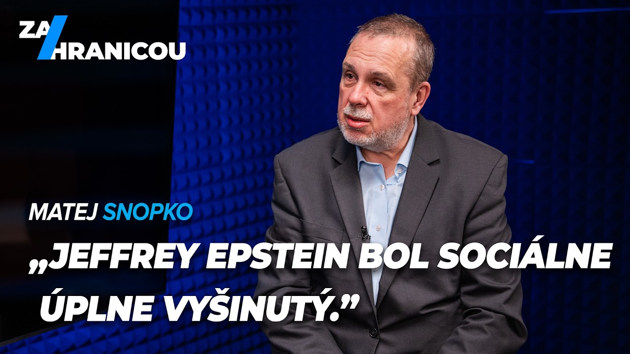 Snopko: Epstein vlastne prevádzkoval dedinský bordel, ale na veľmi vysokej úrovni