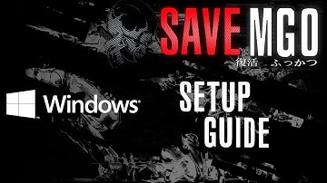 SaveMGO PC Setup Guide formerly known as MGO2PC