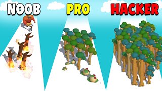 NOOB vs PRO vs HACKER ​in Saving Forest Runner 3D