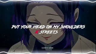 put your head on my shoulders x streets - paul anka & doja cat [ edit audio ] Resimi