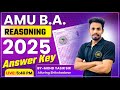 "REASONING ANSWER KEY : AMU B.A.HONS. 2025 | पेपर कैसा आया? जानें सभी जवाब"