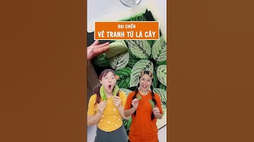 (Tập 3) Đại chiến vẽ tranh từ lá cây! Lee Cie & Cà Rốt ai vẽ sáng tạo hơn? #leeciehayhoi #shorts