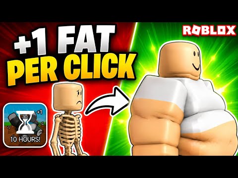 I Became THE FATTEST Player in Roblox! 🍔 (+1 Fat Per Click) 😂 | Funny Gameplay