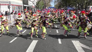 Tinkus San Simon Argentina entrada folklorica Av de Mayo 2023 Bolivia baila en Bs As