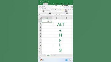 Serial Number in excel shortcut || Automatic serial Number in Excel | Quickly Fill series | #shorts