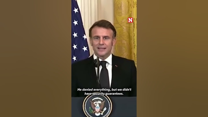 Macron Says A Strong Deterrence Is Needed In Peace Talks With Ukraine