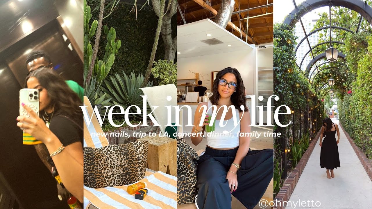 weekly vlog | couples trip to LA + concert + new nails + dinner date