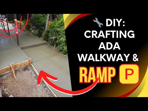 How To Pour A Concrete Walkway & Curb For An ADA Ramp and Parking Lot ...