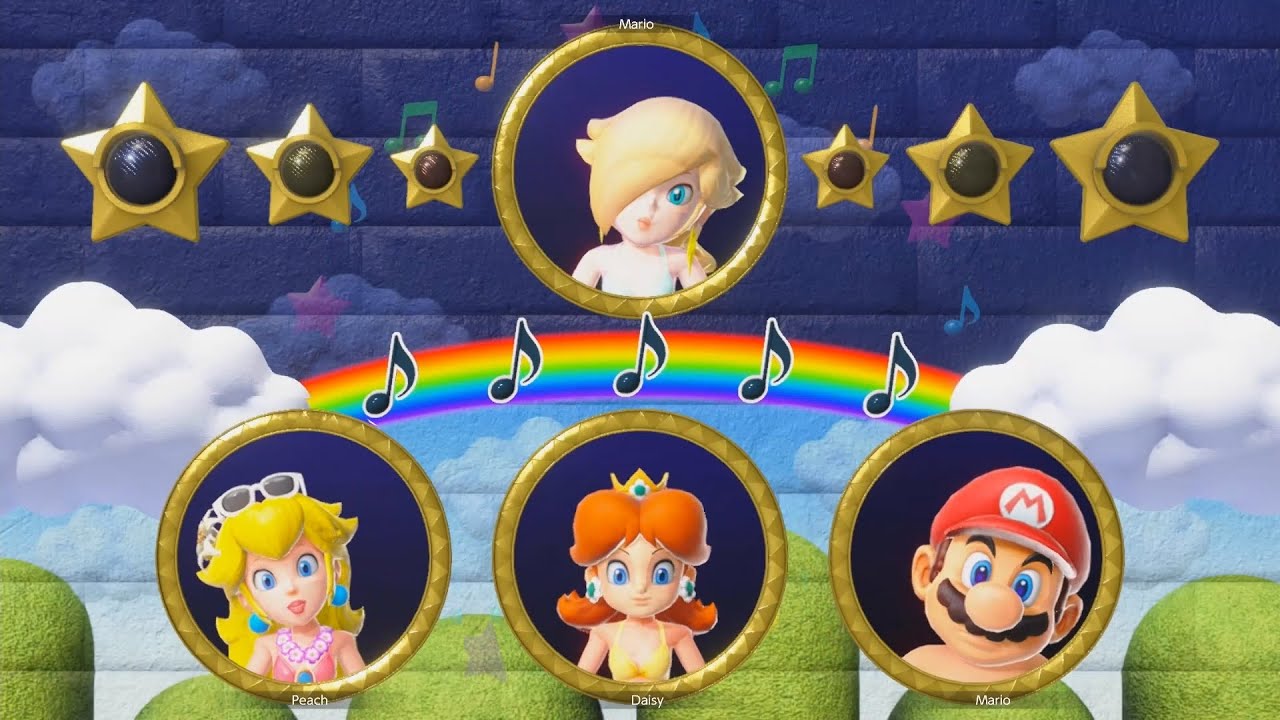 Mario Party Superstars - Rosalina Beach Outfit Win by Doing Absolutely Everything