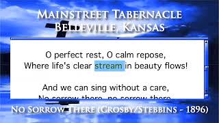 No Sorrow There (Crosby/Stebbins - 1896) - Piano Version