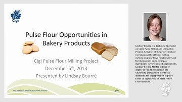 Cigi Webinar: Pulse Flour Opportunities in Bakery Products