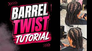 Barrel Twist Tutorial | Crown Barrel Twists | Loc Hairstyles