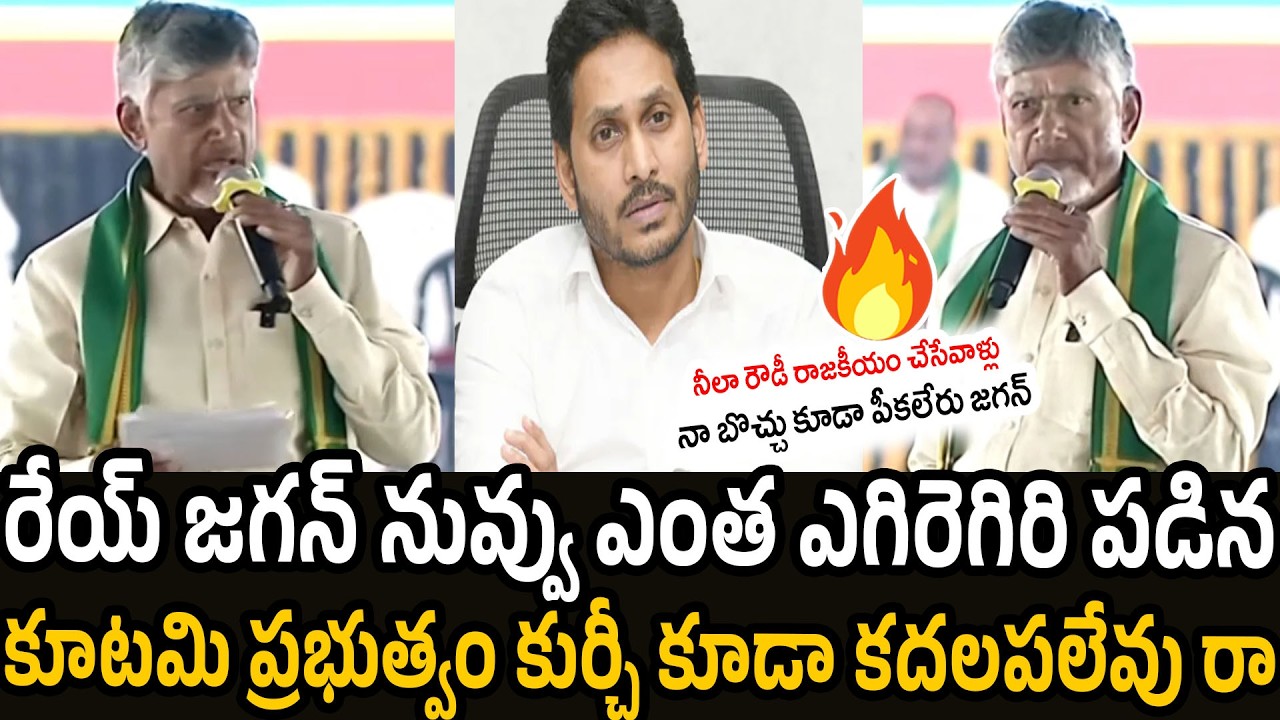 Chandra Babu Aggressive Comments On Ys Jagan | TDP | Janasena Party | YSRCP | RT Media