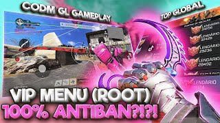 VIP MENU CALL OF DUTY MOBILE GLOBAL 1.0.38 (ROOT) ANTIBAN - TOP 200 IN MP (GAMEPLAY)