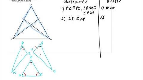 Proving Triangle Congruence (with overlapping triangles) Example 2